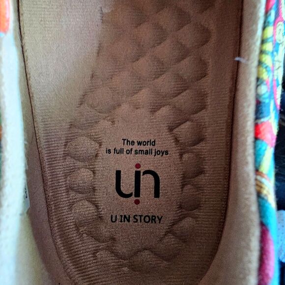 UiN U I N Colorful Pattern Psychedelic Canvas Shoes sz 10 - Picture 7 of 10